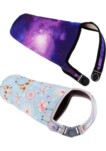 2pcs Tumbler Taşıyıcı Tutucu Çanta Içecekleri Açık Havada Mavi Menekşe Yürüyüş Için Kollu Tutucu (Yurt Dışından)
