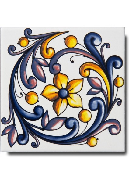 Ikbal Çini Seramik 10X10 Desenli Banyo Karosu 5'li 1 Paket ICS138