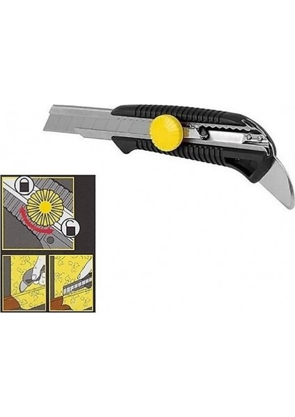 Maket Bıçağı Falçata 18MM Yüksek Kalite Maket Bıçak 3ADET fiyatları