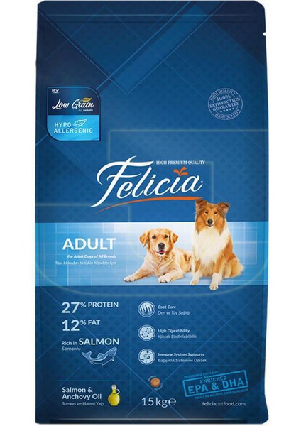 Yetişkin Somonlu Köpek Maması - 15 kg