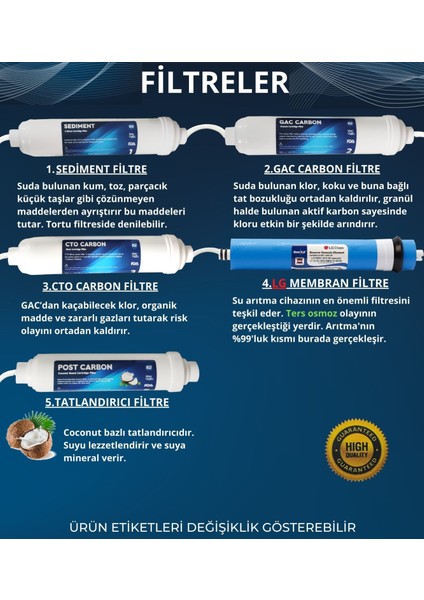 8 Lt. Metal Tanklı Çift Karbonlu Kapalı Kasa Pompalı Su Arıtma Cihazı
