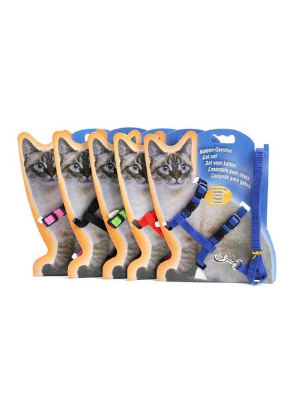 Kedi Bel Göğüs Ayarlanabilir Tasma 120CM