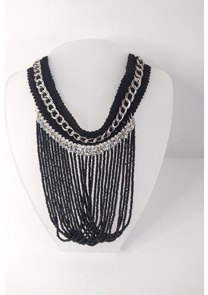 Kolye Gerdanlık Kadın Choker Bohem Kolyeler El Yapımı Uzun Püskül Boncuklar Kadın Kolye Takı Tasma modelleri