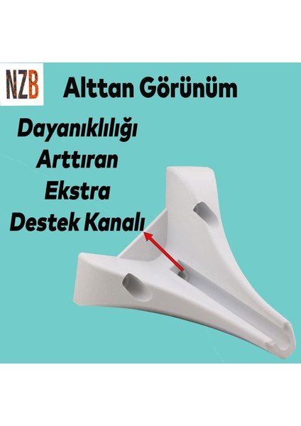 Lüks Mobilya Kanepe Sehpa Tv Ünitesi Koltuk Puf Ayağı 15 cm Beyaz Baza Ayak fırsatları