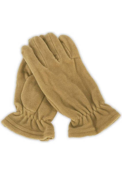 Çöl Sarısı (Bej) Renk Termal Polar Eldiven Uzun Parmak