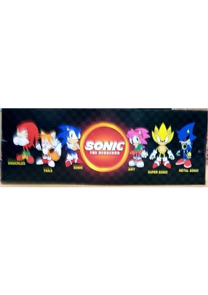 Oyuncak Figür Sonic Power Figür Sonic 5li Figür Seti Supersonic Metalsonic Figürleri