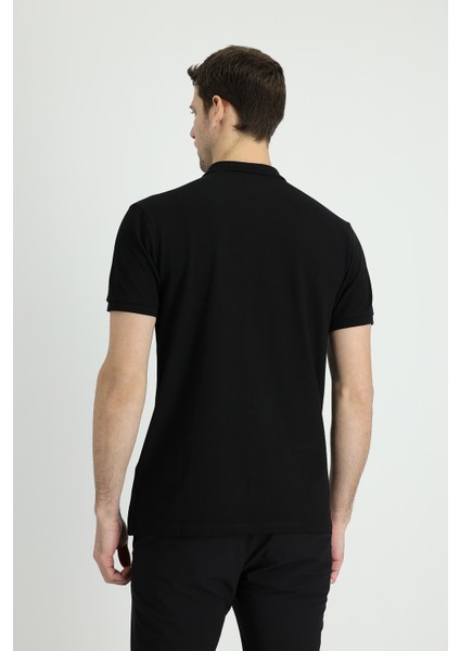 Polo Yaka Slim Fit Nakışlı Tişört fiyatları
