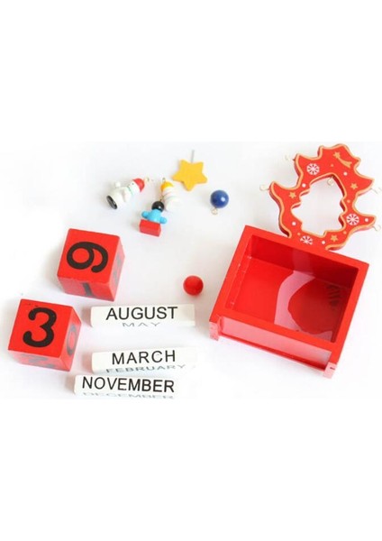 Dekoratif Minyatür Masa Takvimi Ahşap Yılbaşı Süsü Masa Dekoru fırsatları