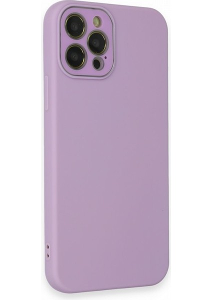 iPhone 12 Pro Max Glass Kamera Korumalı Lansman Silikon Kapak