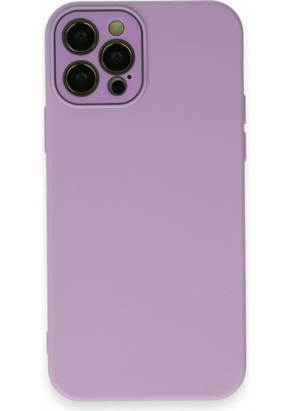 iPhone 12 Pro Max Glass Kamera Korumalı Lansman Silikon Kapak