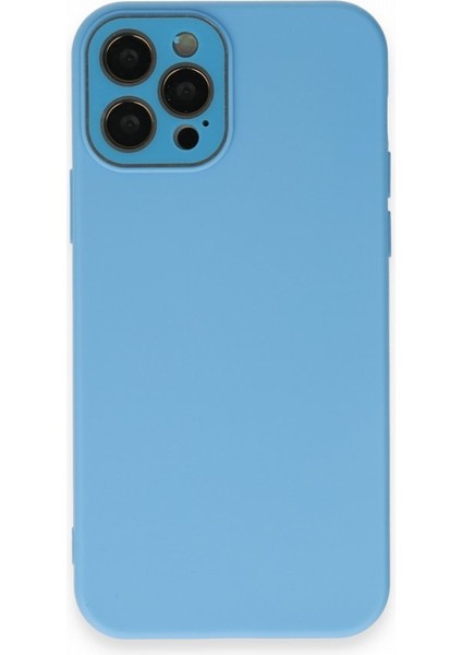 iPhone 12 Pro Max Glass Kamera Korumalı Lansman Silikon Kapak