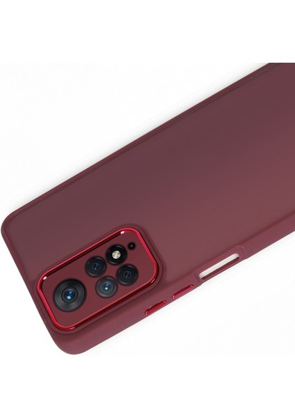 Xiaomi Redmi Note 11 / 11S Kılıf Freya Lazer Lens Kamera Çerçeveli Silikon Kapak