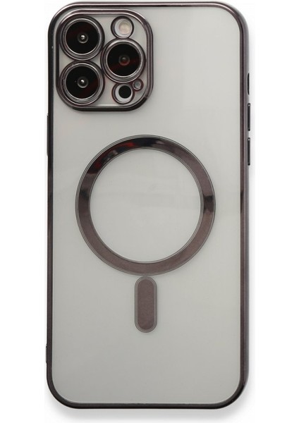 iPhone 13 Pro Max Kılıf Magsafe Özellikli Lazer Silikon Kapak
