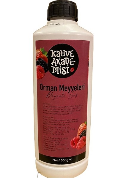 Orman Meyveli Meyve Püresi 1 lt