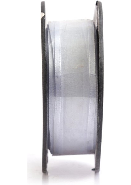 Saten Kenarlı Organze Kurdele Beyaz 2,5CMX25MT