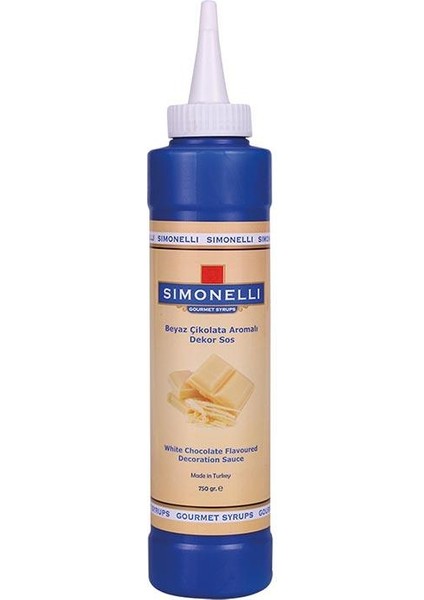 Dekor Sosu Beyaz Çikolata Aromalı 750 gr