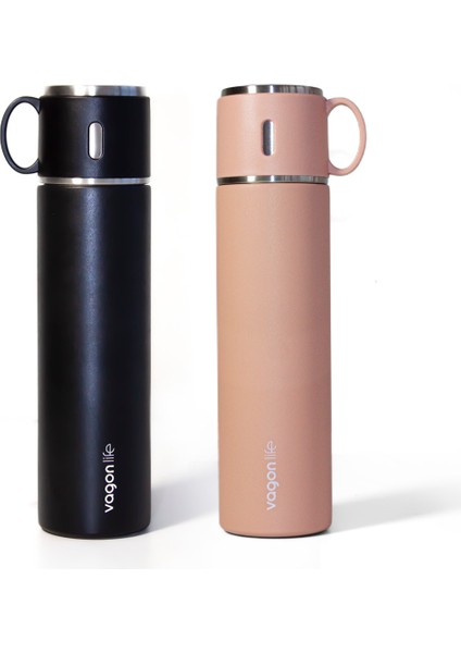 580 ml Paslanmaz Matara Pembe