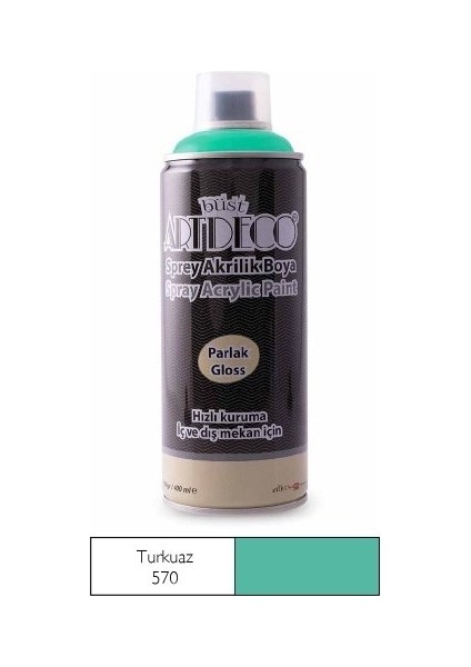 Sprey Akrilik Boya Turkuaz 400ML