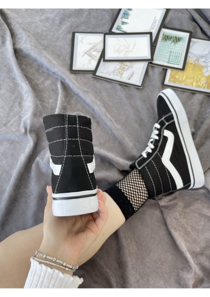 Unisex Siyah Boğazlı Sneaker Spor Ayakkabı fiyatları
