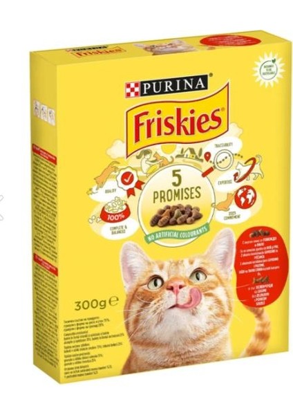 Sığır ve Tavuk Etli Yetişkin Kuru Kedi Maması 300 gr