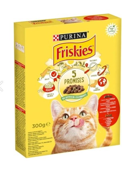 Sığır ve Tavuk Etli Yetişkin Kuru Kedi Maması 300 gr