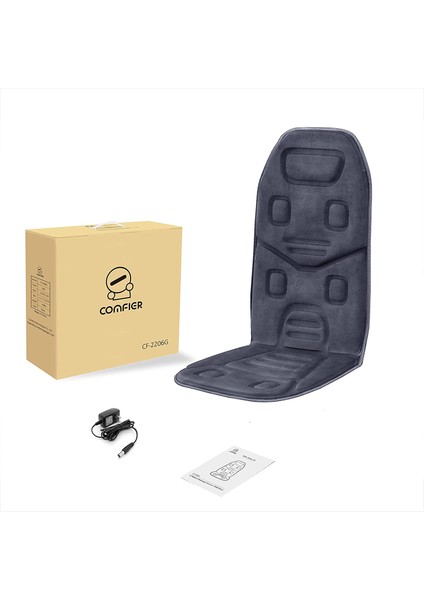 Comfıer Masaj Koltuğu - 10 Titreşim Motorlu ve Isıtıcılı Masaj Koltuğu Minderi, Sırt Masaj Aleti, Sırt Masaj Koltuğu, modelleri