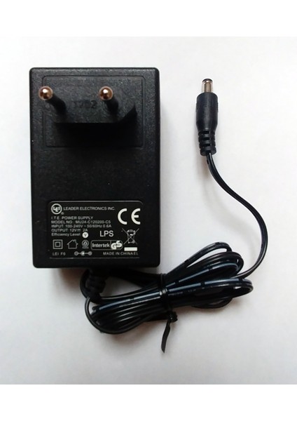 12 Volt 2 Amper Priz Tip Plastik Kasa Adaptör