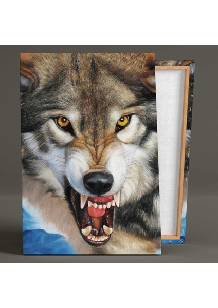 Asil Kurt Bozkurt Hayvan Dekoratif Kanvas Tablo fiyatları