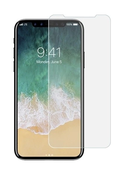 Andeka Apple iPhone Xr Uyumlu Ekran Koruyucu 9h Temperli Cam Sert Şeffaf Tamperli  Cam