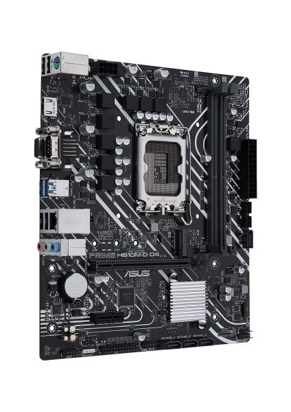 Prime H610M-D D4, 2xddr4, M.2, D-Sub, Hdmı, Com Port, 12.nesil, LGA1700 Soket, Anakart