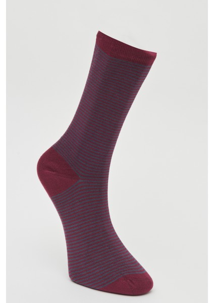 ALTINYILDIZ CLASSICS Erkek Bordo Antrasıt Desenli Bordo Antrasit Bambulu Casual Çorap