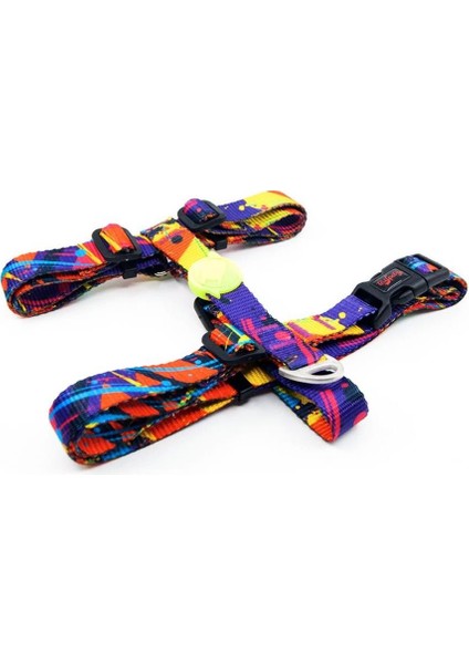 H-Tip Splash S Küçük Irk Köpek Göğüs Tasması (Göğüs 32 cm x 51 Cm)