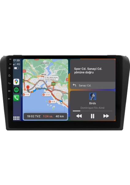 Mazda 3 (2004-2009) Android 14 Multimedya - 4 GB Ram - 64 GB Hafıza - Carplay CRV-4590XD