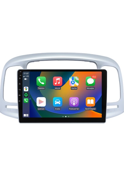 Hyundai Accent Era (2006-2012) Android 14 Multimedya - 4 GB Ram - 64 GB Hafıza - Carplay CRV-4280XD