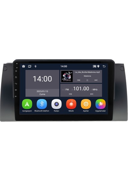 Bmw 5 Serisi E39 (1996-2004) Android 14 Multimedya - 4 GB Ram - 64 GB Hafıza - Carplay CRV-4031XD
