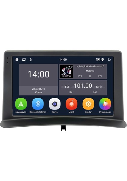Renault Clio 3 (2008-2012) Android 14 Multimedya - 4 GB Ram - 64 GB Hafıza - Carplay CRV-4451XD