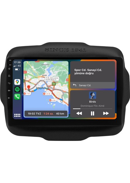 Jeep Renegade (2014-2018) Android 14 Multimedya - 4 GB Ram - 64 GB Hafıza - Carplay CRV-4301XD