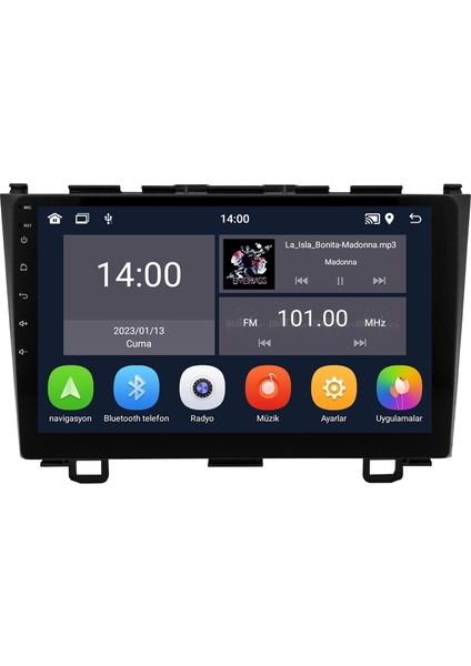 Honda Cr-V (2007-2012) Android 14 Multimedya - 4 GB Ram - 64 GB Hafıza - Carplay CRV-4144XD