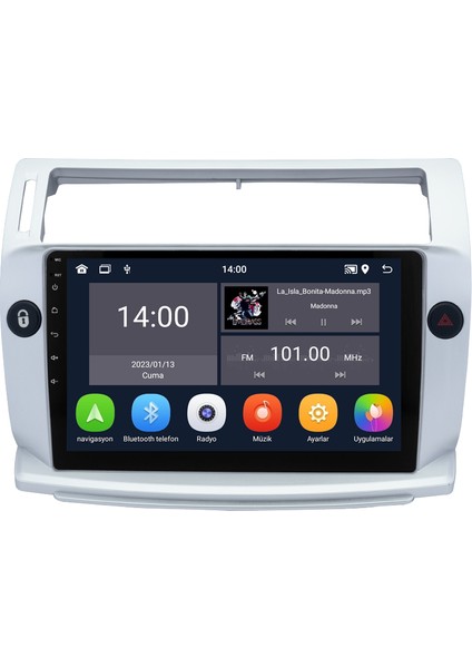 Citroen C4 (2005-2011) Android 14 Multimedya - 4 GB Ram - 64 GB Hafıza - Carplay CRV-4072XD