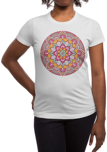 Mandala Beyaz Spor Tişört