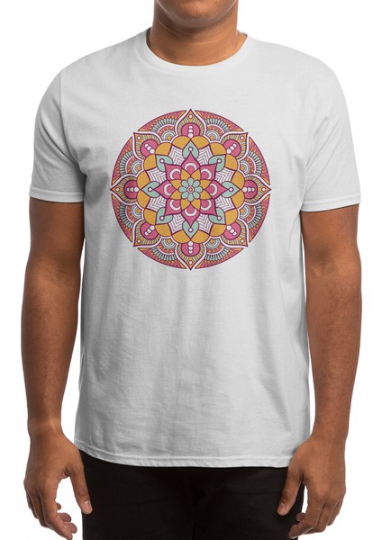 Mandala Beyaz Spor Tişört