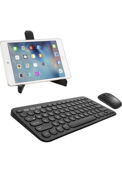 Samsung Galaxy Tab Active 3 SM-T575 Bluetooth Klavye + Mouse + Tablet Standı - AL8106