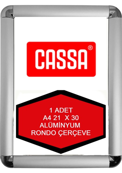 A4 Rondo Çerçeve Alüminyum 21X30 cm 1 Adet