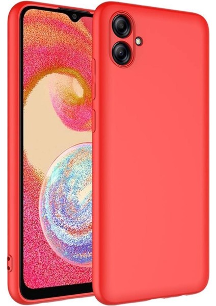 Galaxy A04E Kılıf Lansman Tasarım Iç Yüzeyi Kadife Silikon