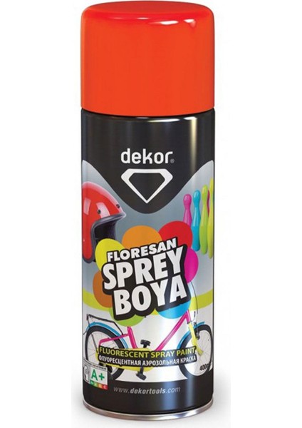 Dekor Akrilik Efektli Sprey Boya Floresan Kırmızı 400 ml fırsatları