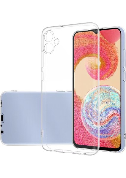 - Galaxy A04E Uyumlu Kılıf Esnek Soft Slim Fit Süper Silikon Kapak