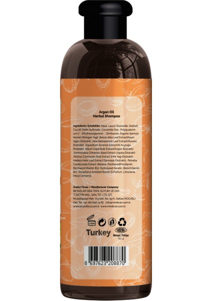 Findit Phytoflora Tuzsuz Hassas Sönük Hacimsiz ve Boyalı Saçlara Özel Argan Yağlı Bitkisel Şampuan 400 ml