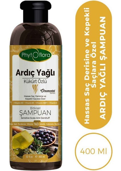 Findit Phytoflora Tuzsuz Hassas Saç Derisine ve Kepekli Saçlara Özel Ardıç Yağlı Bitkisel Şampuan 400 ml