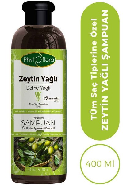 Findit Phytoflora Tuzsuz Tüm Saç Tiplerine Özel Zeytinyağlı Bitkisel Şampuan 400 ml