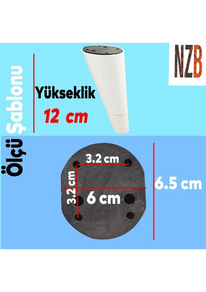 Lüks Mobilya Kanepe Sehpa Tv Ünitesi Koltuk Ayağı 12 cm Beyaz Ayak fiyatları